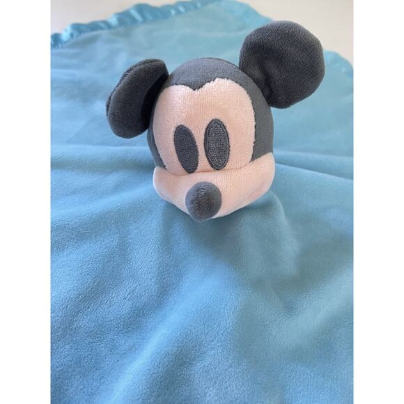 Disney Mickey Mouse Lovey Baby Blue Security Blanket - Picture 4 of 8